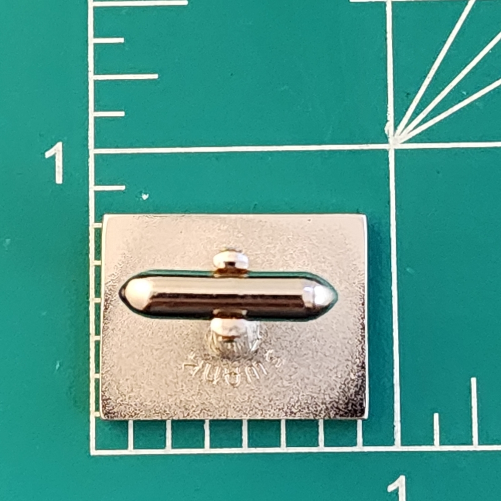 Swank Rectangular Silver Tone Cufflinks - image 7